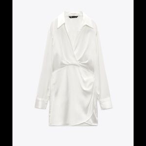 Zara white dress size XS VIRAL